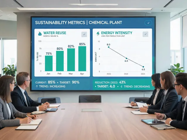 Sustainability metrics board