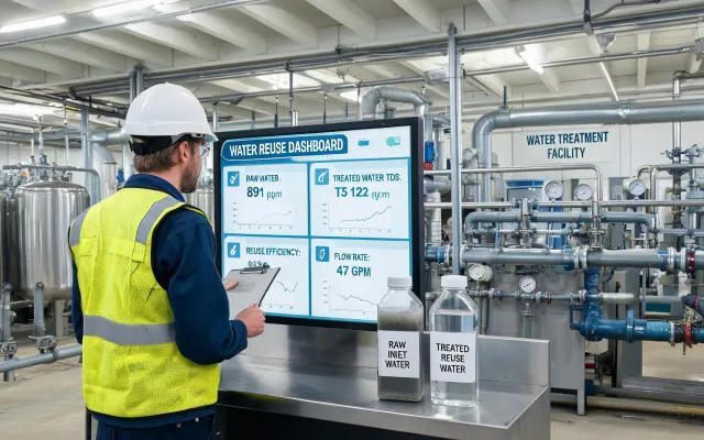 Water reuse chemical plant dashboard
