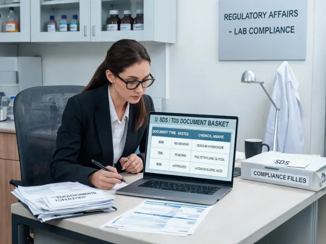 Laboratory document basket review